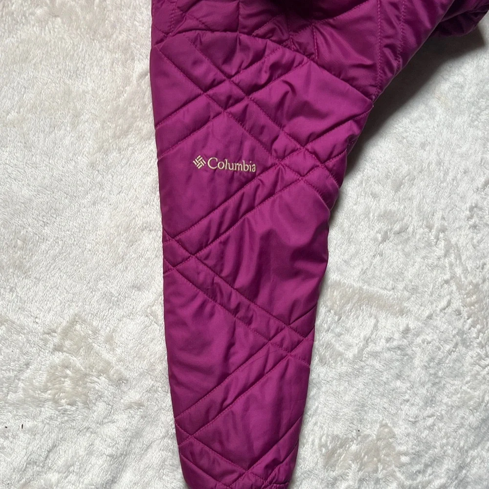 Columbia Kid’s Purple Quilted Lightweight Jacket SZ 4 Toddler - Picture 10 of 11